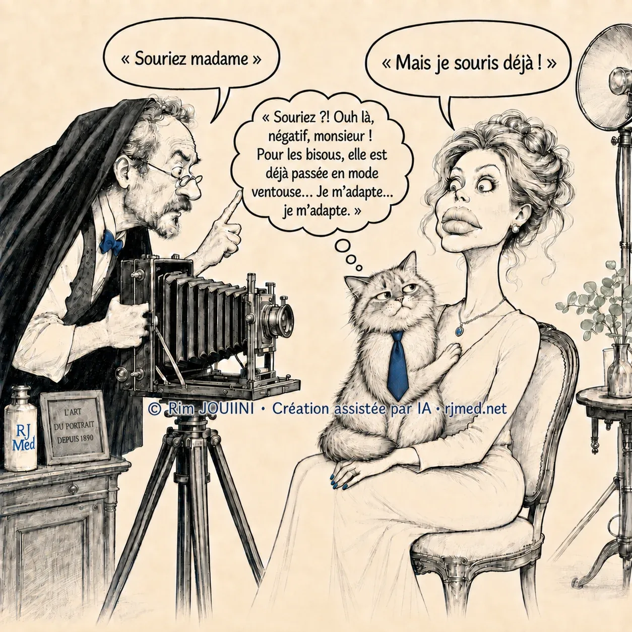 Caricature RJMed sur l’excès d’injections et la perte d’expression